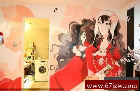 个性手绘墙效果图